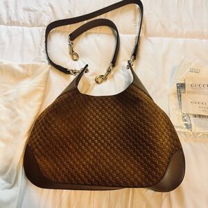 Gucci Brown B Bag  Hobo Shoulder Bag